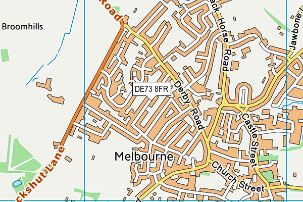 DE73 8FR map - OS VectorMap District (Ordnance Survey)