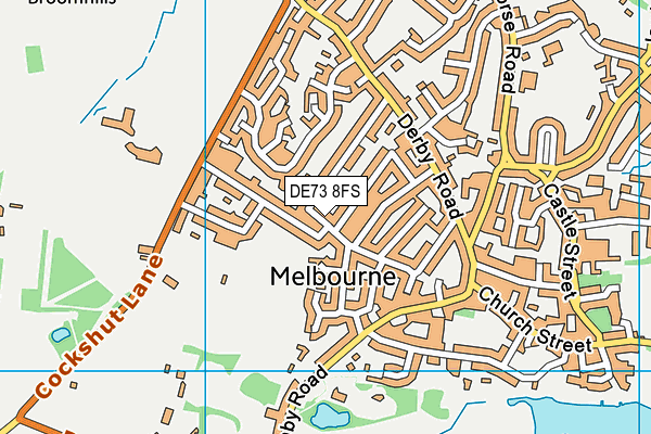 DE73 8FS map - OS VectorMap District (Ordnance Survey)