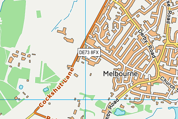 DE73 8FX map - OS VectorMap District (Ordnance Survey)