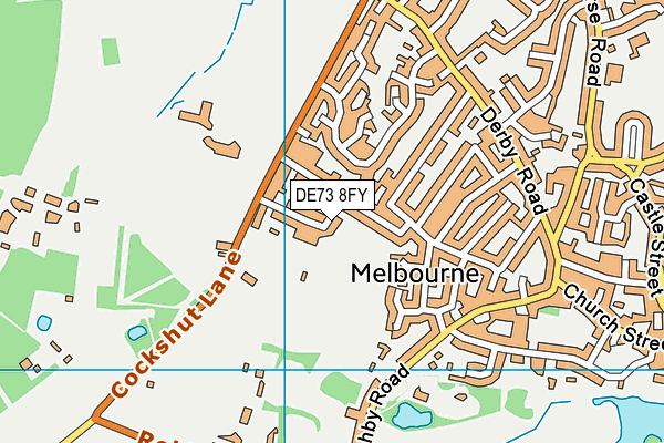 DE73 8FY map - OS VectorMap District (Ordnance Survey)