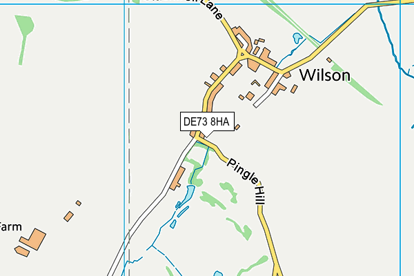 DE73 8HA map - OS VectorMap District (Ordnance Survey)