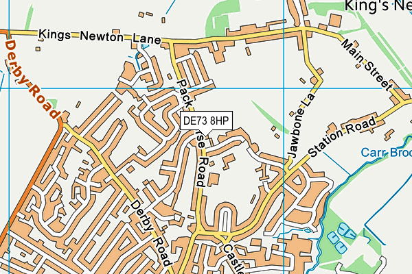 DE73 8HP map - OS VectorMap District (Ordnance Survey)