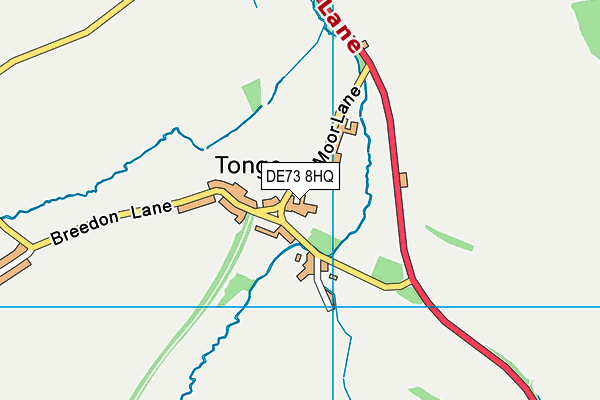 DE73 8HQ map - OS VectorMap District (Ordnance Survey)