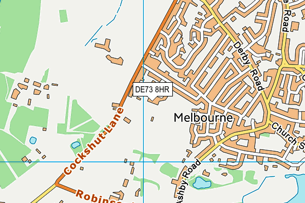 DE73 8HR map - OS VectorMap District (Ordnance Survey)