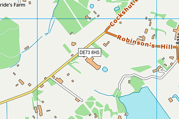 DE73 8HS map - OS VectorMap District (Ordnance Survey)