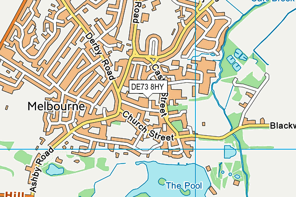 DE73 8HY map - OS VectorMap District (Ordnance Survey)