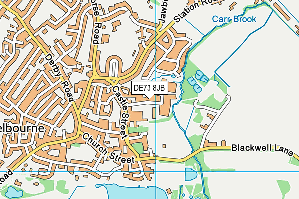 DE73 8JB map - OS VectorMap District (Ordnance Survey)