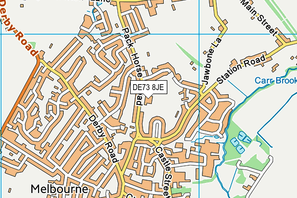 Melbourne Junior School map (DE73 8JE) - OS VectorMap District (Ordnance Survey)