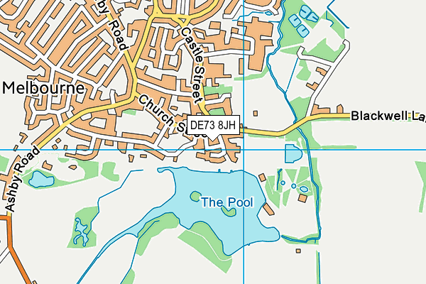 DE73 8JH map - OS VectorMap District (Ordnance Survey)