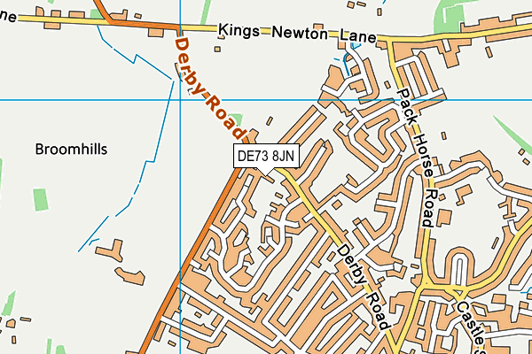 DE73 8JN map - OS VectorMap District (Ordnance Survey)