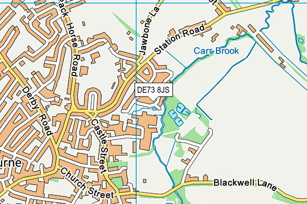 DE73 8JS map - OS VectorMap District (Ordnance Survey)