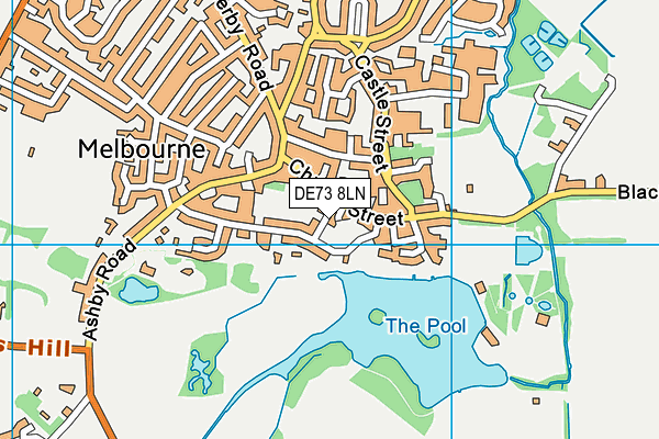 DE73 8LN map - OS VectorMap District (Ordnance Survey)