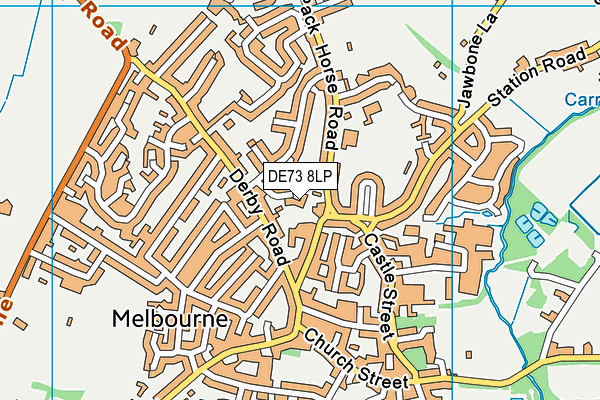 DE73 8LP map - OS VectorMap District (Ordnance Survey)