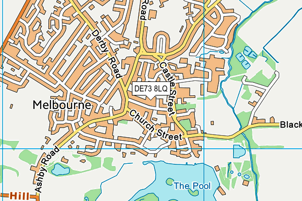 DE73 8LQ map - OS VectorMap District (Ordnance Survey)