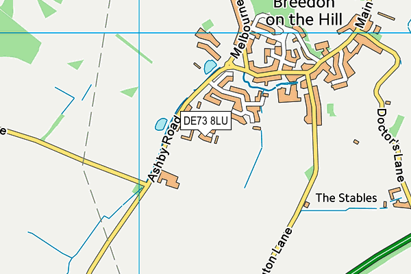DE73 8LU map - OS VectorMap District (Ordnance Survey)