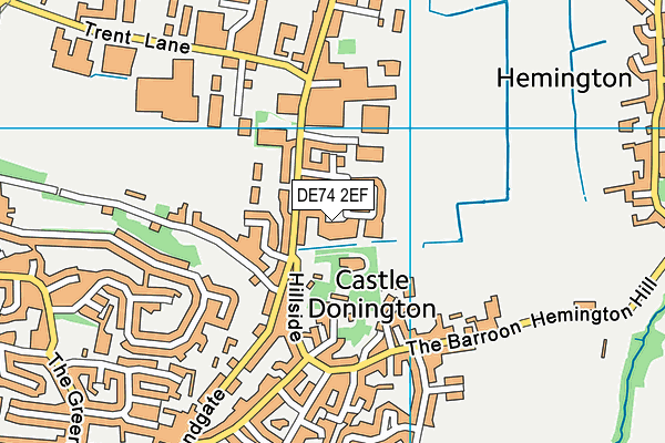 DE74 2EF map - OS VectorMap District (Ordnance Survey)