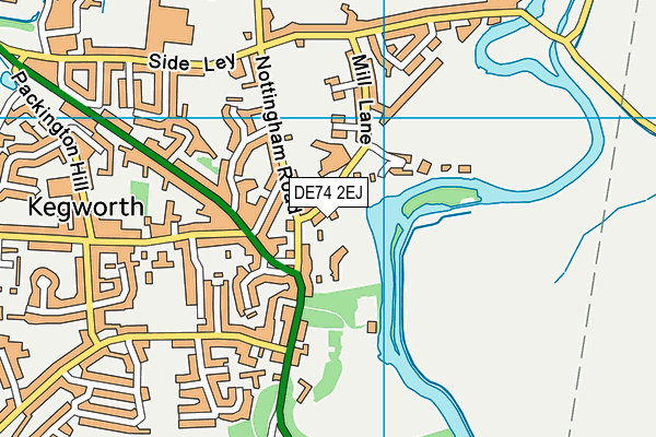 DE74 2EJ map - OS VectorMap District (Ordnance Survey)