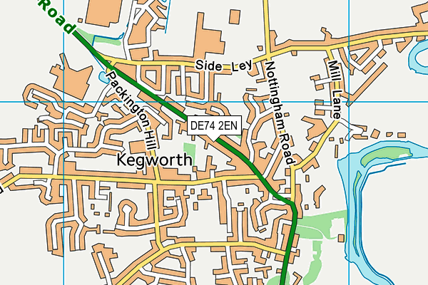 DE74 2EN map - OS VectorMap District (Ordnance Survey)