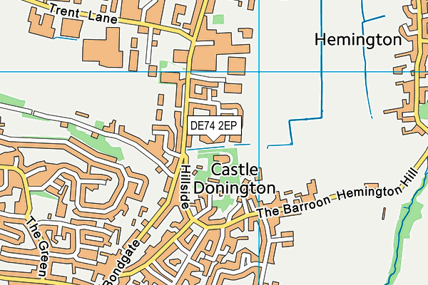 DE74 2EP map - OS VectorMap District (Ordnance Survey)