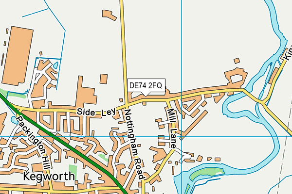 DE74 2FQ map - OS VectorMap District (Ordnance Survey)