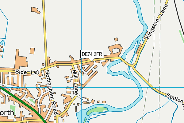 DE74 2FR map - OS VectorMap District (Ordnance Survey)