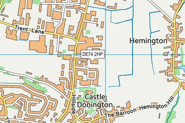 DE74 2HP map - OS VectorMap District (Ordnance Survey)