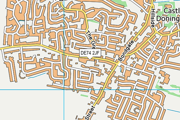 DE74 2JF map - OS VectorMap District (Ordnance Survey)
