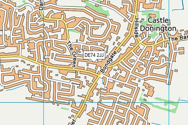 DE74 2JJ map - OS VectorMap District (Ordnance Survey)
