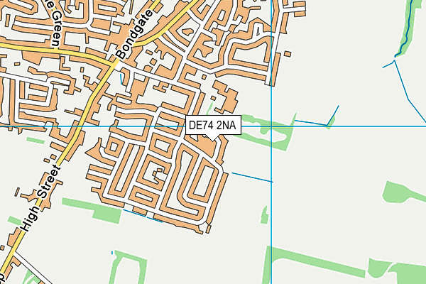 DE74 2NA map - OS VectorMap District (Ordnance Survey)