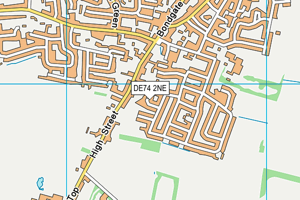 DE74 2NE map - OS VectorMap District (Ordnance Survey)