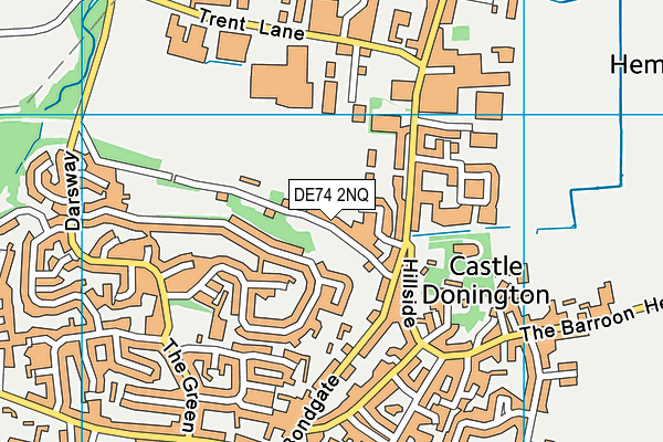 DE74 2NQ map - OS VectorMap District (Ordnance Survey)