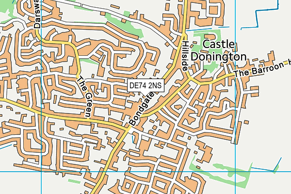 DE74 2NS map - OS VectorMap District (Ordnance Survey)