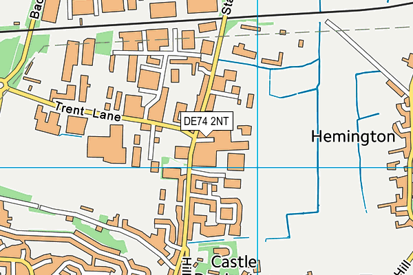 DE74 2NT map - OS VectorMap District (Ordnance Survey)