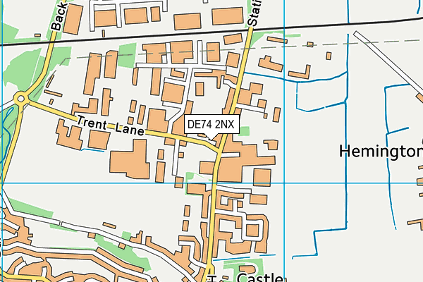 DE74 2NX map - OS VectorMap District (Ordnance Survey)