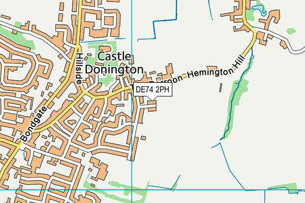 DE74 2PH map - OS VectorMap District (Ordnance Survey)