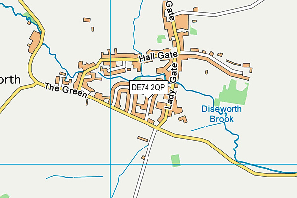 DE74 2QP map - OS VectorMap District (Ordnance Survey)