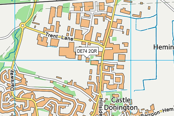 DE74 2QR map - OS VectorMap District (Ordnance Survey)