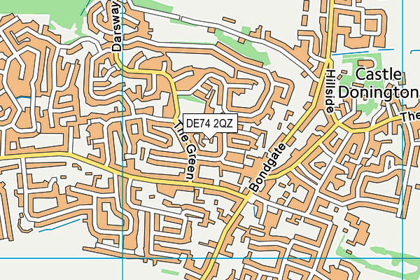 DE74 2QZ map - OS VectorMap District (Ordnance Survey)