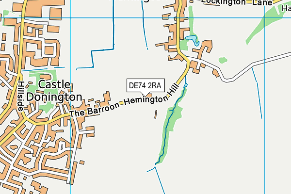 DE74 2RA map - OS VectorMap District (Ordnance Survey)