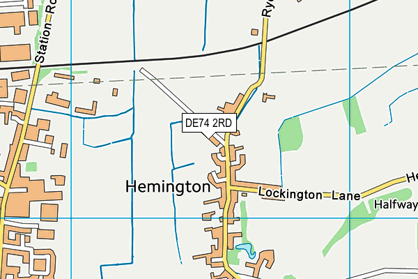 DE74 2RD map - OS VectorMap District (Ordnance Survey)