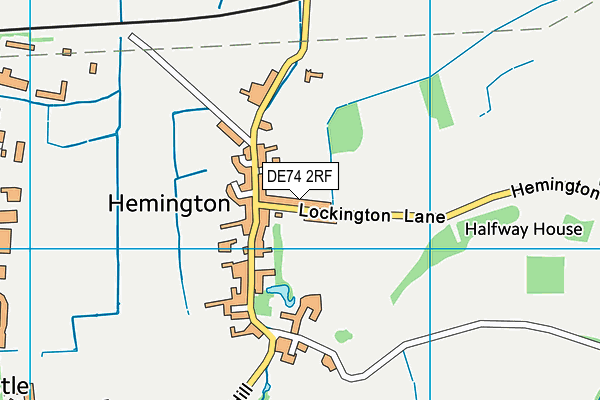 Hemington Sports Ground map (DE74 2RF) - OS VectorMap District (Ordnance Survey)