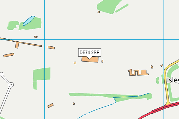 DE74 2RP map - OS VectorMap District (Ordnance Survey)