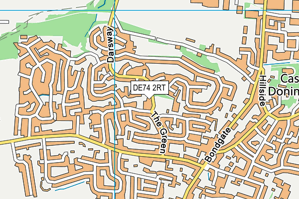 DE74 2RT map - OS VectorMap District (Ordnance Survey)