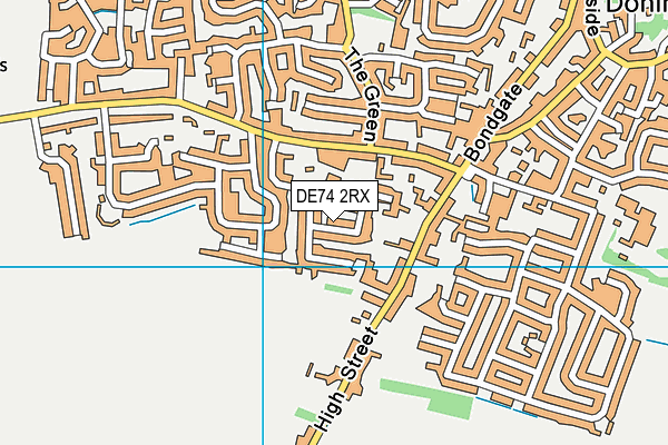DE74 2RX map - OS VectorMap District (Ordnance Survey)