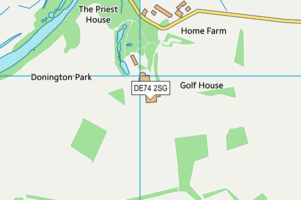 DE74 2SG map - OS VectorMap District (Ordnance Survey)