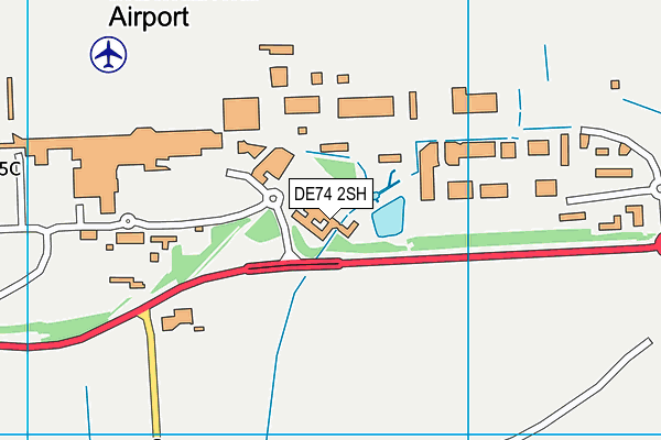 Juvenate (East Midlands Airport) map (DE74 2SH) - OS VectorMap District (Ordnance Survey)