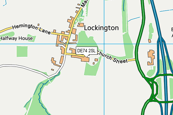DE74 2SL map - OS VectorMap District (Ordnance Survey)