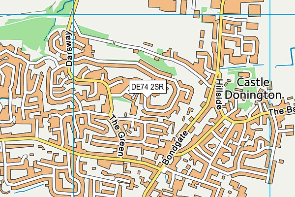 DE74 2SR map - OS VectorMap District (Ordnance Survey)