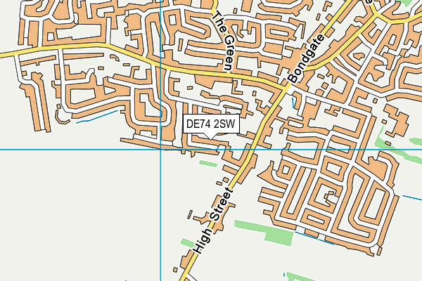 DE74 2SW map - OS VectorMap District (Ordnance Survey)