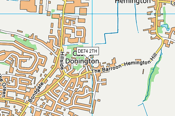 DE74 2TH map - OS VectorMap District (Ordnance Survey)